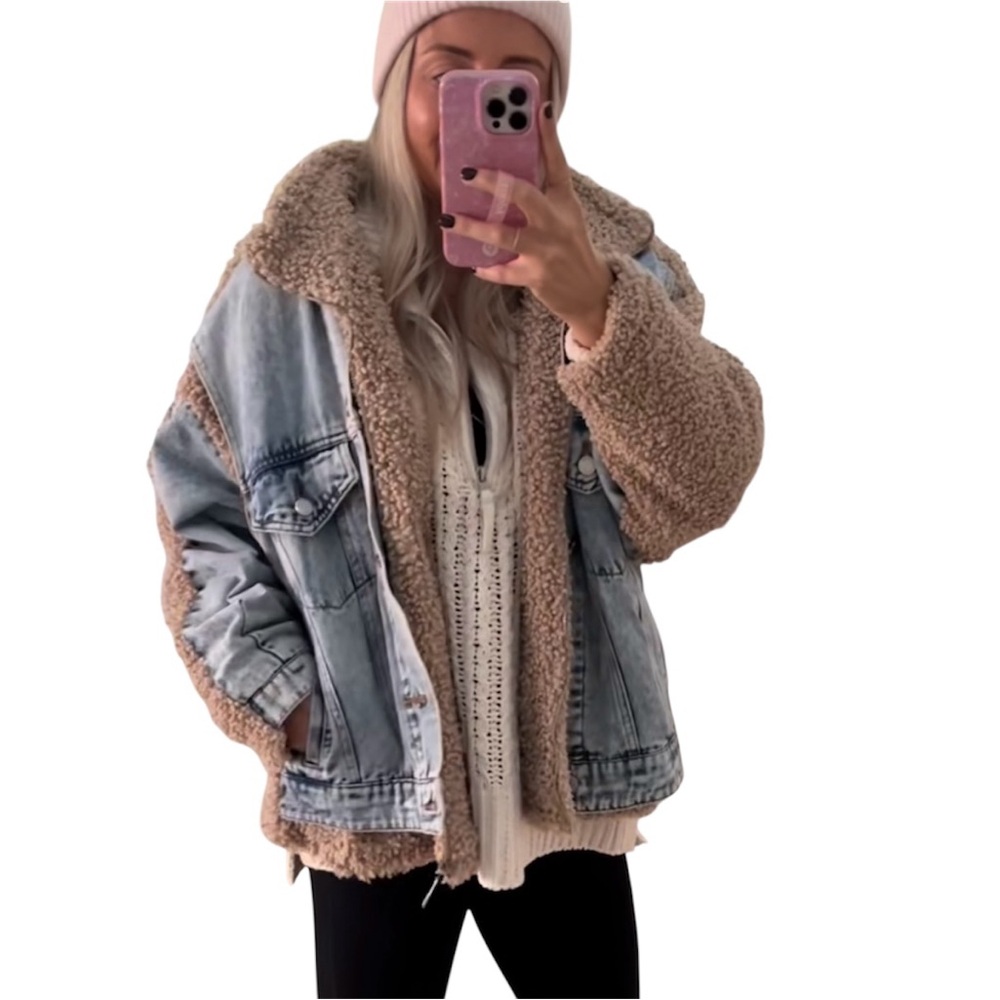 Polagram Tan Sherpa Jacket NEW